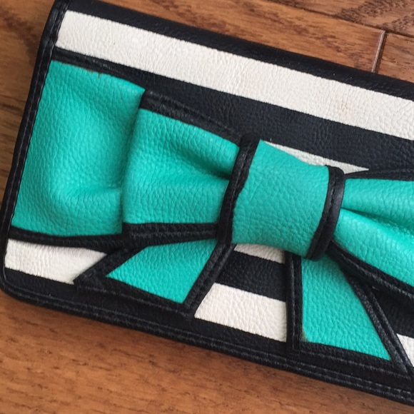 Betsey Johnson Handbags - Betsey 🎀 Johnson Wallet with Bow and Stripes!